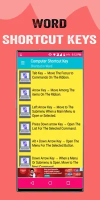 Computer Advance Shortcut Keys android App screenshot 2